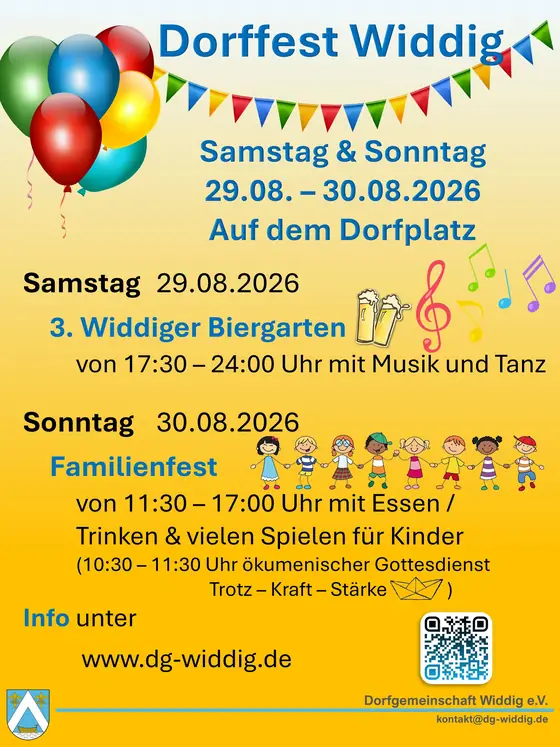 Plakat Dorffest Widdig 2026